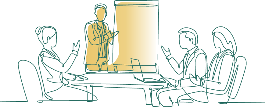 医療関連業務を行う企業様イラスト