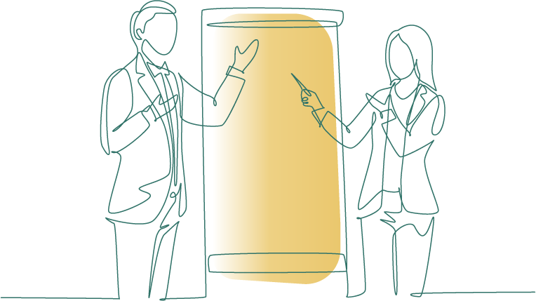 医療関連業務を行う企業様イラスト