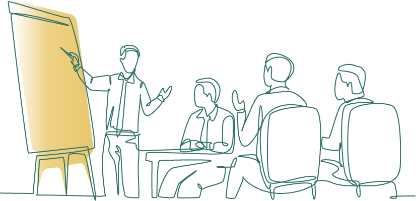 賃貸管理業務を行う企業様イラスト