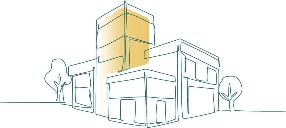 賃貸管理業務を行う企業様イラスト